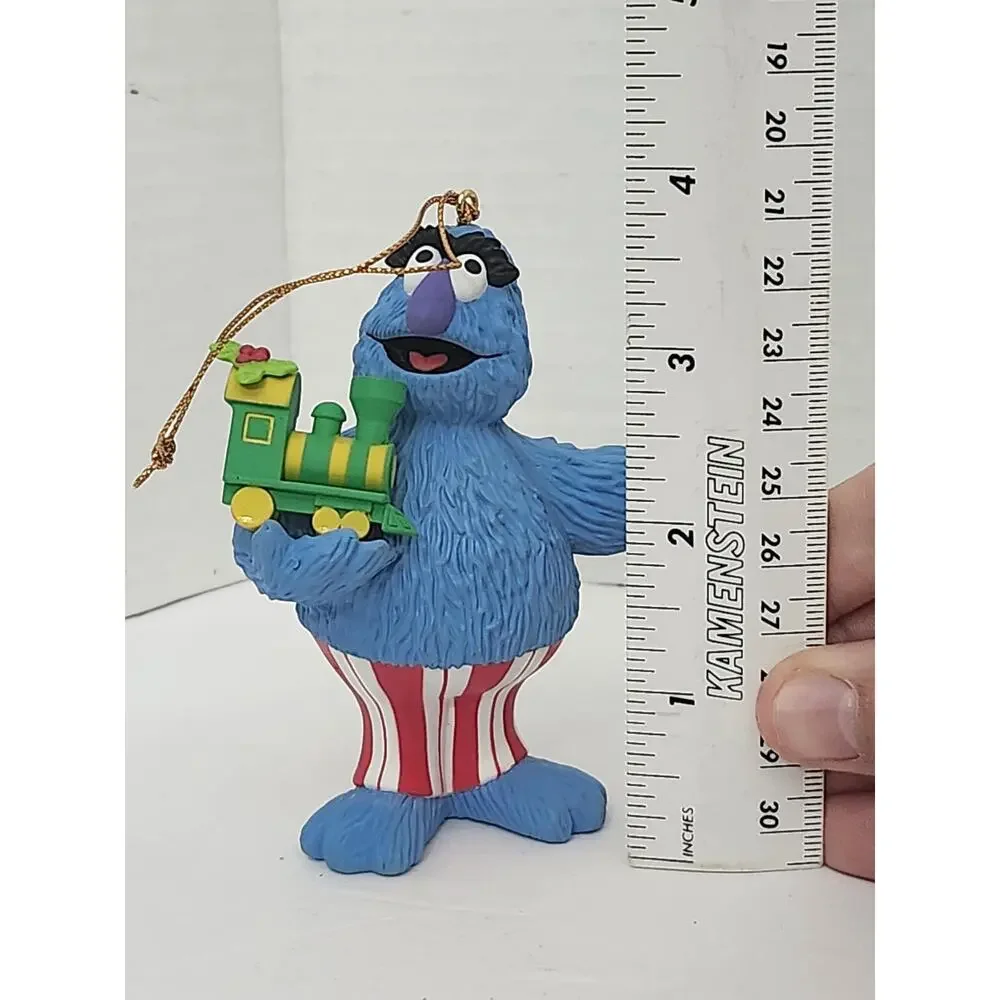 1993 Grolier Herry Monster Sesame Street Christmas Ornament Jim Henson Boxed